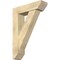 Ekena Millwork Traditional Slat Rough Sawn Bracket w/ Offset Brace, Douglas Fir, 8"W x 30"D x 42"H BKT0806X30X42TRA06RDF - alternate 1